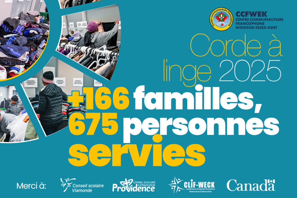 Corde à linge : 675 bénéficiaires, 166 familles soutenus par la communauté. 